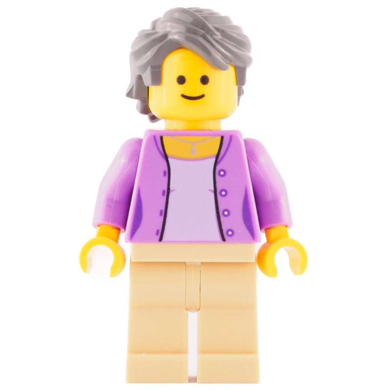 fig-008315 – Medium Lavender Torso, Tan Legs, Dark Bluish Gray Hair