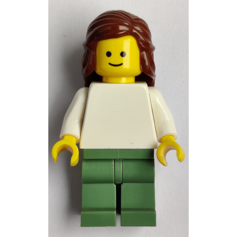 fig-008355 – White Torso, Sand Green Legs, Reddish Brown Hair