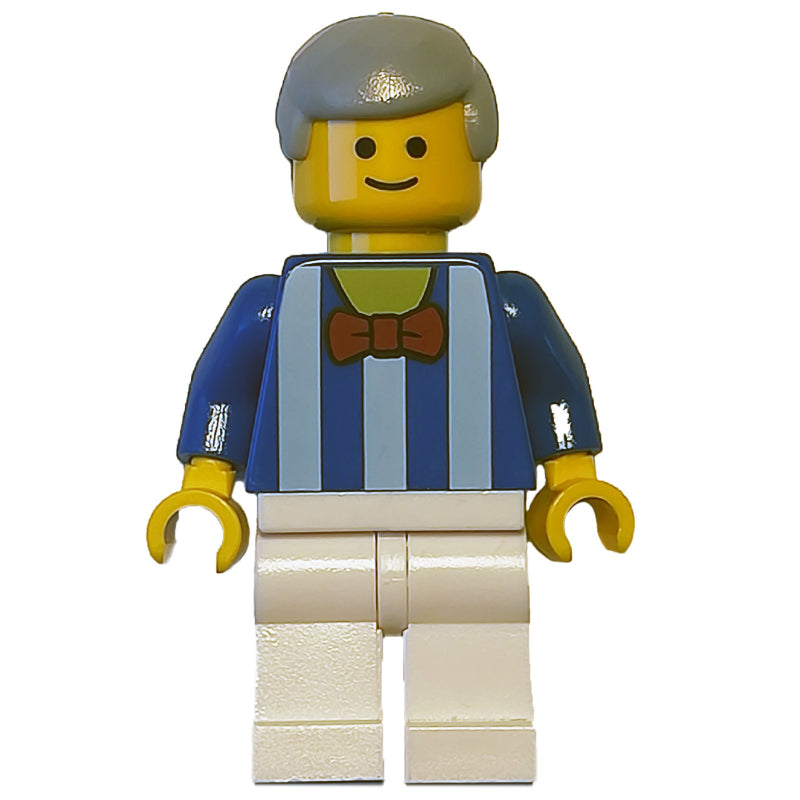 fig-008358 – Man, Blue Torso, White Legs, Light Bluish Grey Hair