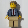 fig-008360 – Detective Ace Brickman - Sand Blue Torso, Tan Legs, Dark Tan Hair