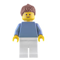 fig-008367 – Sand Blue Torso, White Legs, Reddish Brown Hair