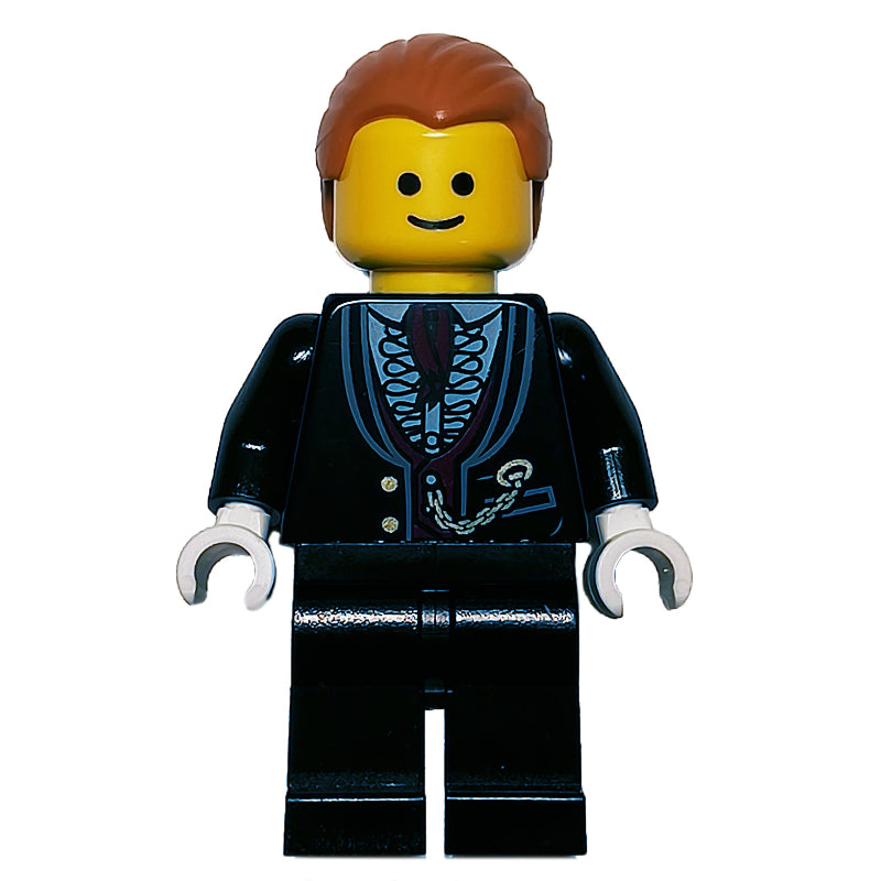 fig-008372 – Black Torso Jacket, Black Legs, Medium Nougat Hair