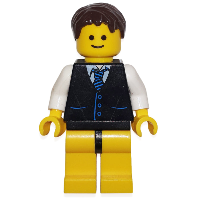 fig-008374 – Black Torso Jacket, Yellow Legs, Black Hair