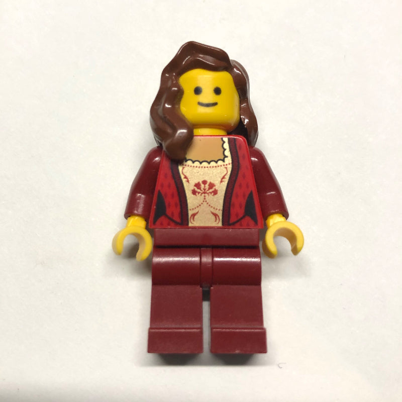 fig-008384 – Red Torso, Dark Red Legs, Reddish Brown Hair