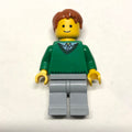 fig-008385 – Green Torso, Light Bluish Grey Legs, Dark Orange Hair