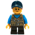 fig-008430 – Kid, Dark Tan Torso, Dark Brown Legs, Dark Blue Hat