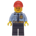 fig-008435 – Police - Bright Light Blue Shirt, Dark Blue Legs