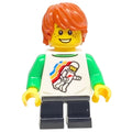 fig-008436 – Boy, White Torso, Black Legs, Dark Orange Hair