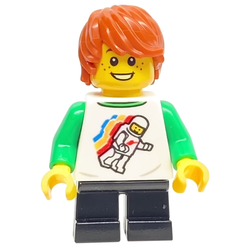 fig-008436 – Boy, White Torso, Black Legs, Dark Orange Hair