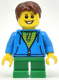 fig-008439 – Kid, Dark Azure Torso, Green Legs, Reddish Brown Hair