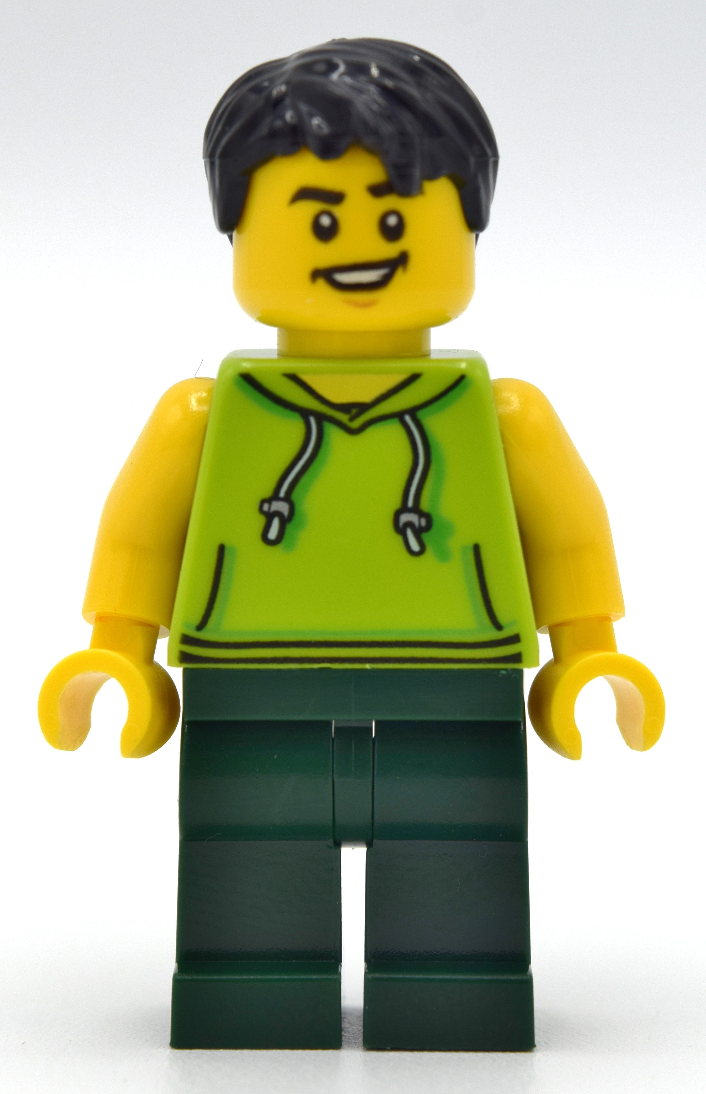 fig-008445 – Lime Torso, Dark Green Legs, Black Hair