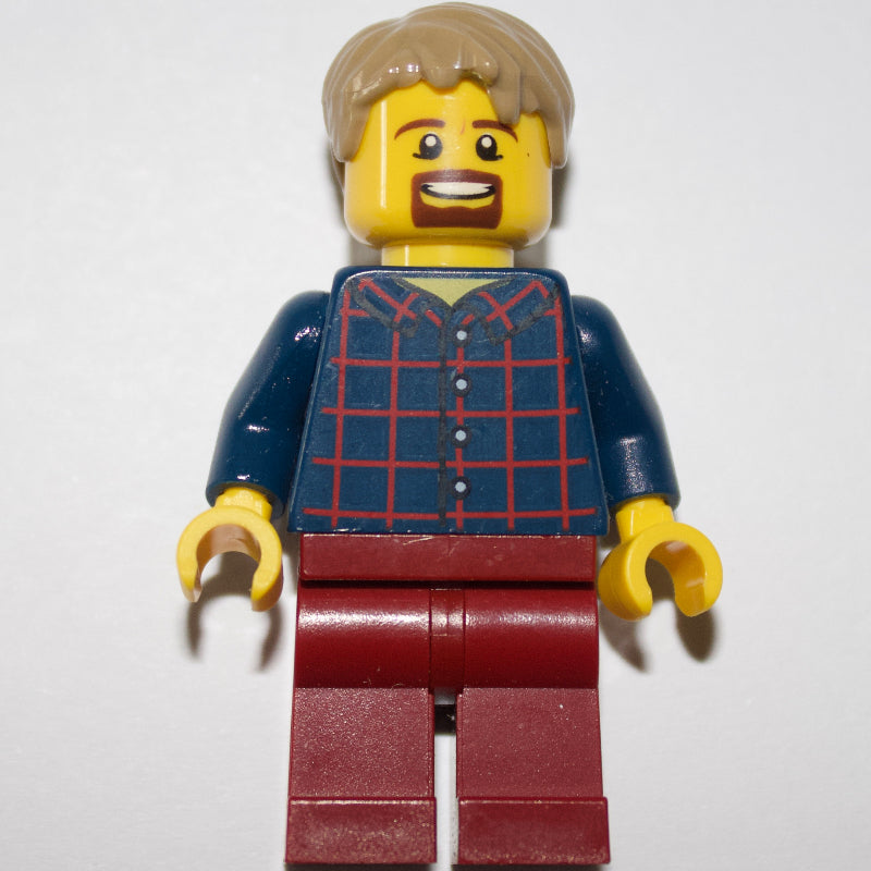 fig-008451 – Dark Blue Torso, Dark Red Legs, Dark Tan Hair