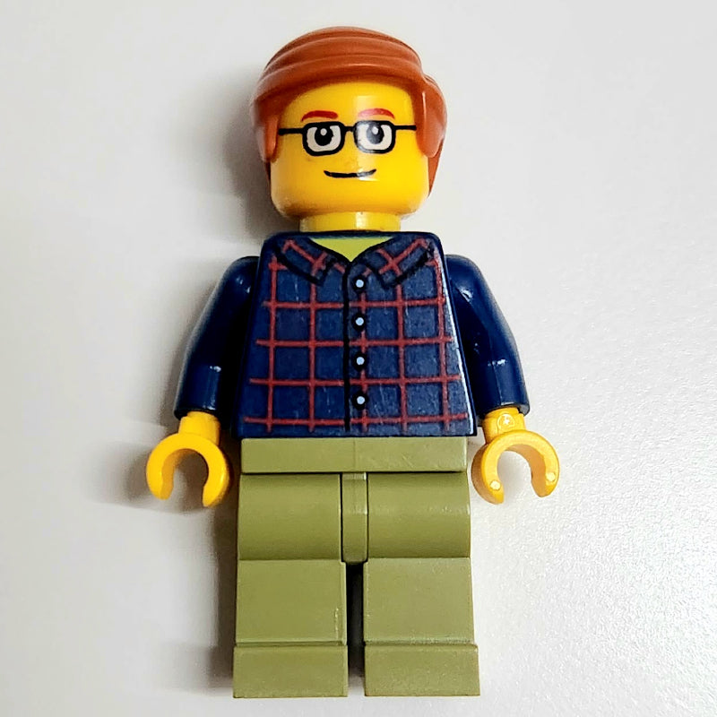 fig-008456 – Dark Blue Torso, Olive Green Legs, Dark Orange Hair