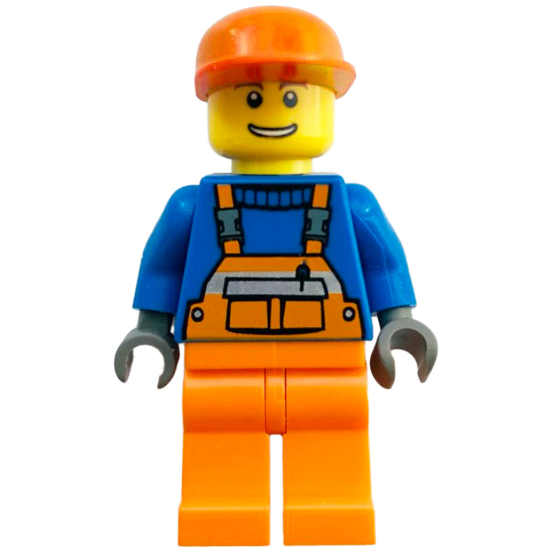 fig-008502 – Blue Torso, Orange Overall, Orange Cap