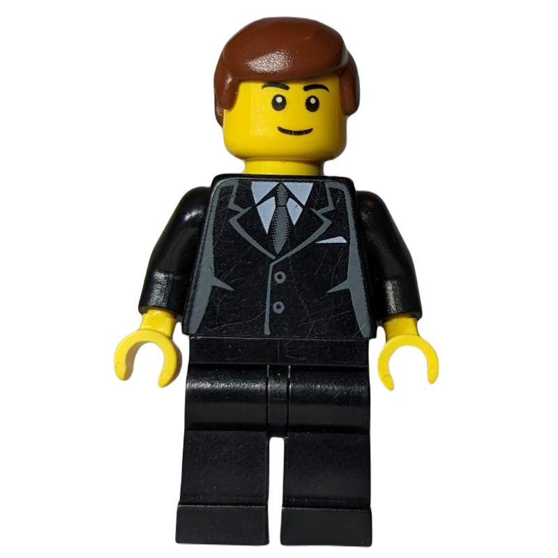 fig-008503 – Black Torso Suit, Black Legs, Reddish Brown Hair