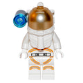 fig-008513 – Astronaut - White Torso and Legs, Orange Trim, White Helmet, Side Lamp