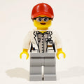 fig-008520 – Scientist - White Torso, Labcoat, Light Bluish grey Legs, Red Cap