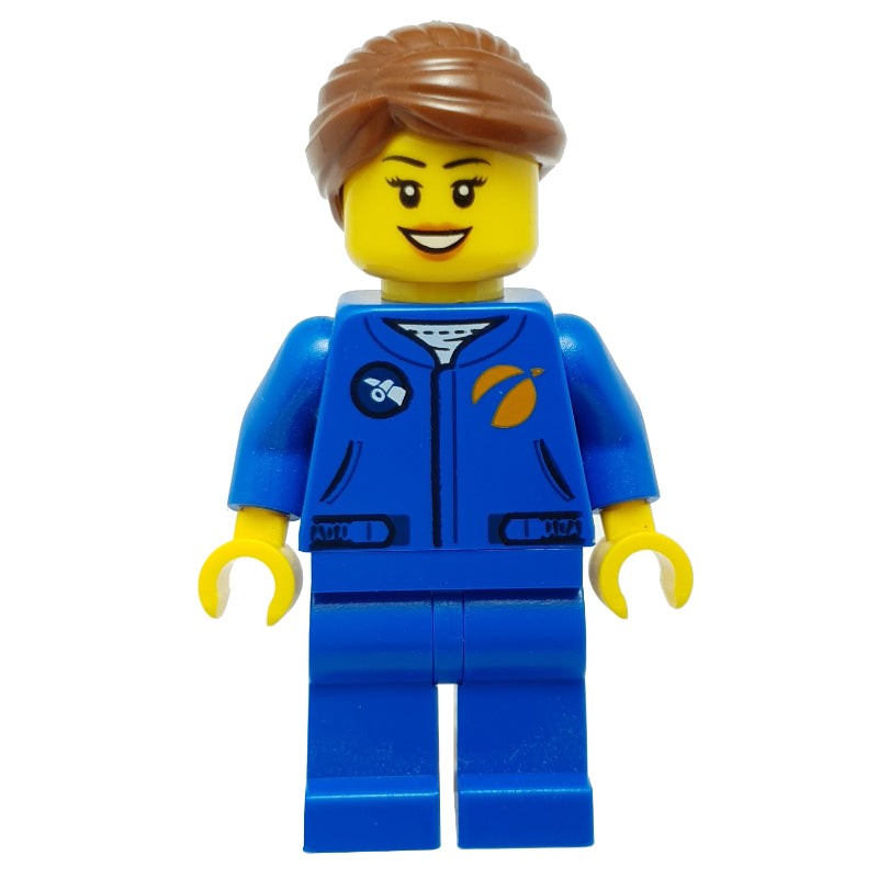 fig-008524 – Astronaut - Blue Torso and Legs, Reddish Brown Hair