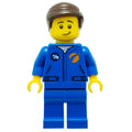 fig-008526 – Astronaut - Blue Torso and Legs, Dark Brown Hair