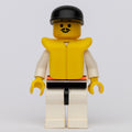 fig-008534 – Res-Q Man, Black Cap, Yellow Life Vest, Moustache