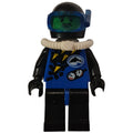 fig-008554 – Diver, Man, Blue Wetsuit, Black Helmet with Mask, Airtank, Moustache