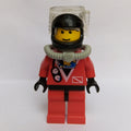 fig-008557 – Diver, Man, Red Wetsuit, Black Helmet with Mask, Airtank, Printed White Hair
