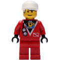 fig-008562 – Marine Explorer, Red Wetsuit, White Cap, Printed White Hair