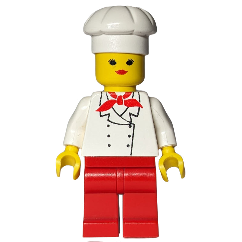 fig-008569 – Chef, Woman, Red Neckerchief, Red Legs