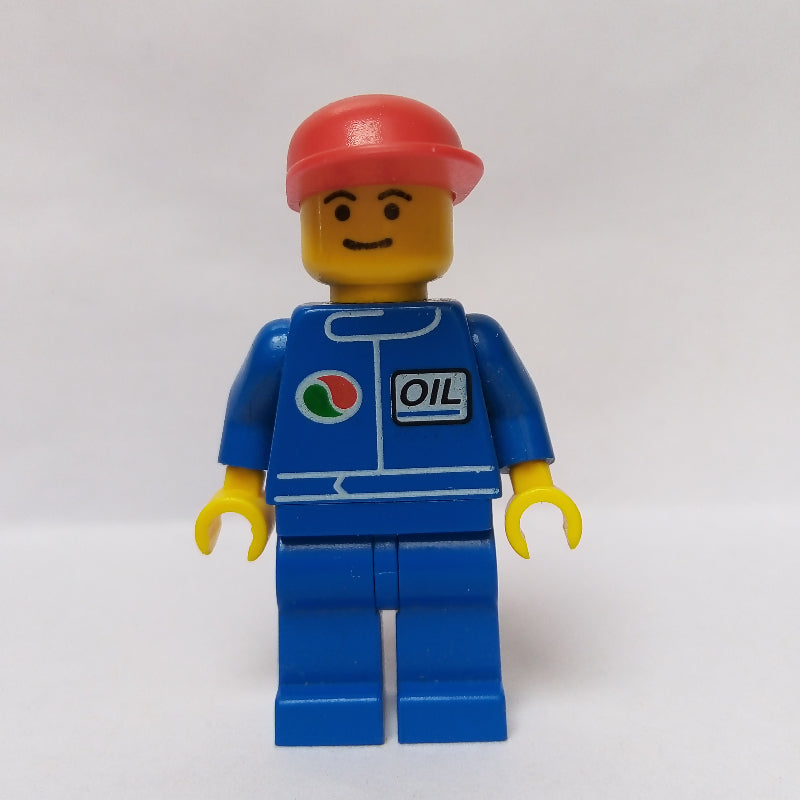 fig-008617 – Racer, Blue Jacket with Octan Logo, Blue Legs, Red Cap