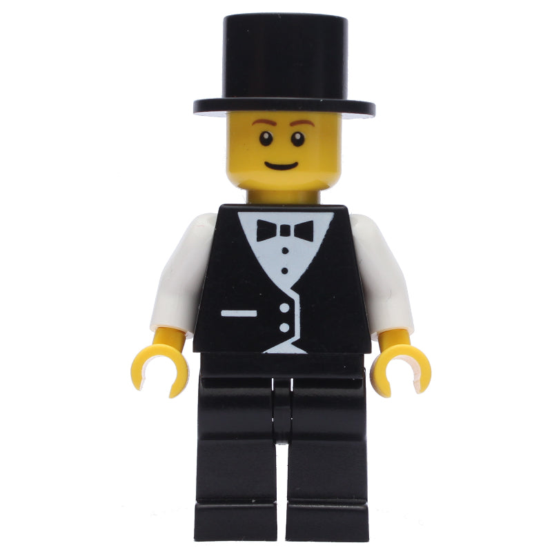 fig-008639 – Groom, Black Suit, Black Top Hat