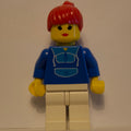 fig-008684 – Woman, Blue and White Jogging Suit, Red Hair