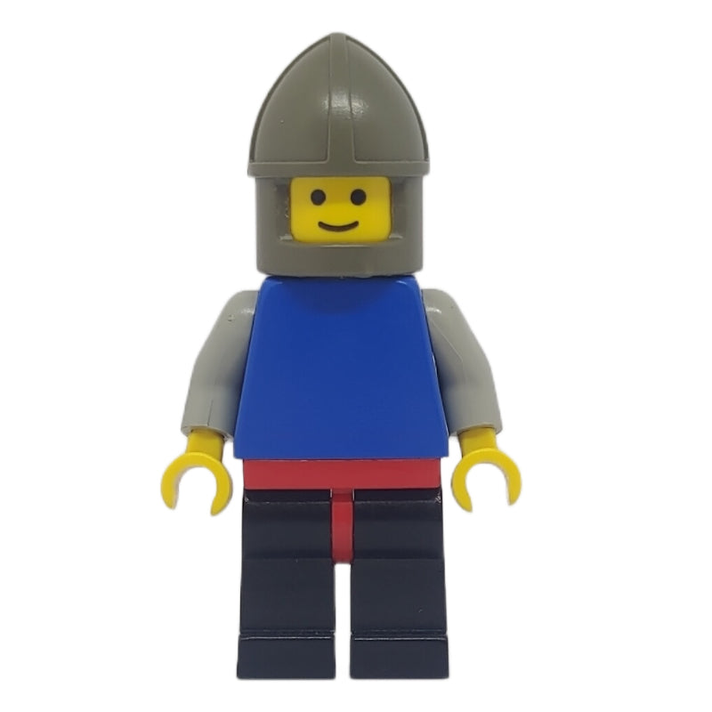 fig-008731 – Knight, Blue Torso, Black Legs, Dark Gray Helmet