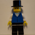 fig-008734 – Man, Blue Vest over White Shirt, Top Hat