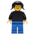 fig-008740 – Woman, Plain Black Torso, Blue Legs, Black Hair