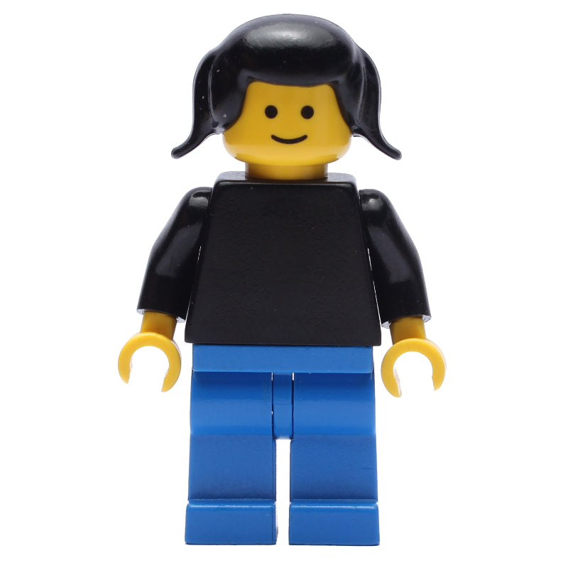 fig-008740 – Woman, Plain Black Torso, Blue Legs, Black Hair