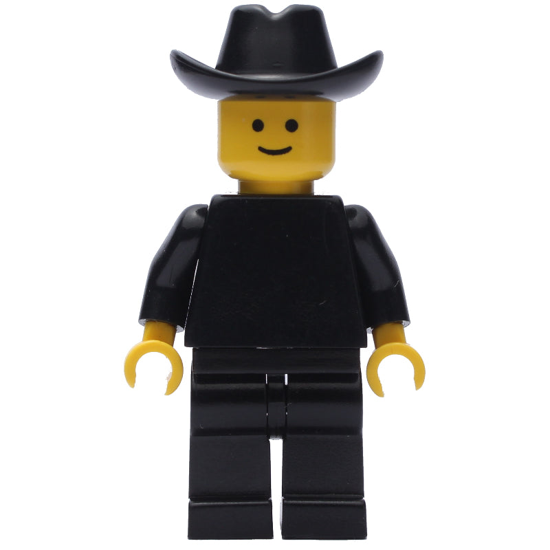 fig-008741 – Man, Plain Black, Black Cowboy Hat