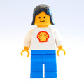 fig-008819 – Woman, White Torso with Shell Logo, Blue Legs, Black Hair