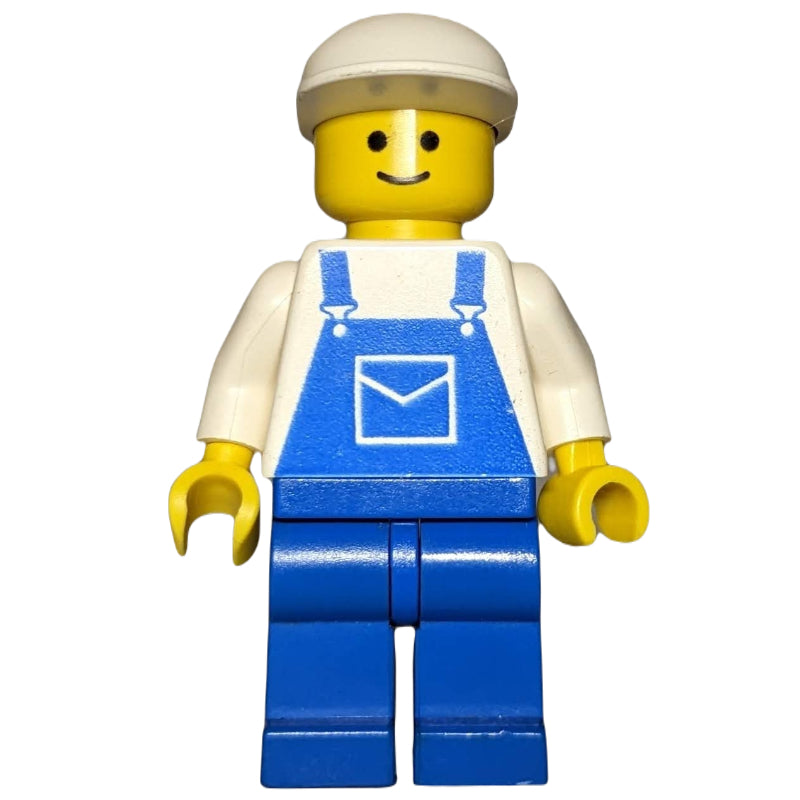 fig-008847 – Man, Blue Overalls, White Cap