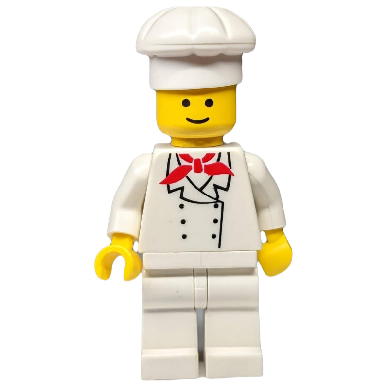 fig-008851 – Chef, Red Neckerchief, White Legs (3626b Head)