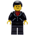 fig-008856 – Man, Black Jacket over Red Shirt, Black Legs, Black Hair (3626a Head)