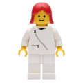 fig-008871 – Woman, White Jacket with Zipper, White Legs, Red Hair
