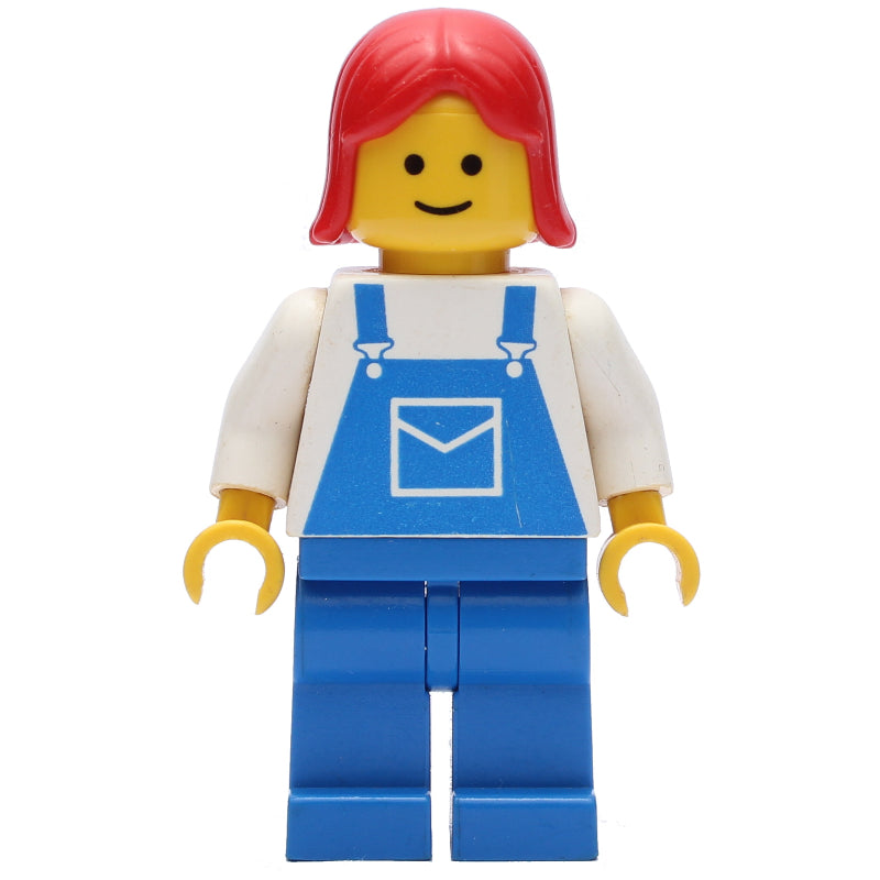 fig-008893 – Woman, Blue Overalls, Red Hair