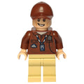 fig-008913 – Park Worker, Reddish Brown Jacket, Tan Legs, Cap