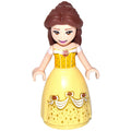 fig-008924 – Belle, Bright Light Orange and Bright Light Yellow Full Dress with Roses, Closed Mouth