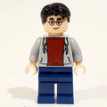 fig-008936 – Harry Potter, Open Light Bluish Gray Jacket over Dark Red Shirt, Dark Blue Legs
