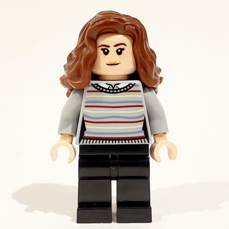 fig-008944 – Hermione Granger, Light Bluish Gray Sweater with Stripes, Black Legs