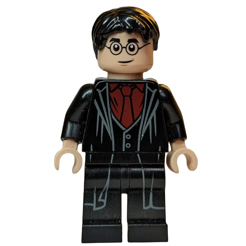 fig-008951 – Harry Potter, Long Robes with Pleats over Dark Red Shirt and Tie