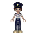 fig-008972 – Ashley - White Shirt, Dark Blue Trousers, Dark Blue Hat