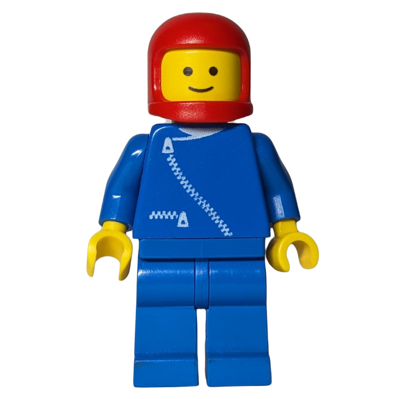 fig-009034 – Man, Blue Jacket with Zipper, Blue Legs, Red Helmet
