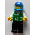 fig-009042 – Pilot, Green Jacket, Black Legs, Blue Helmet with Stars and Visor, Blue Sunglasses